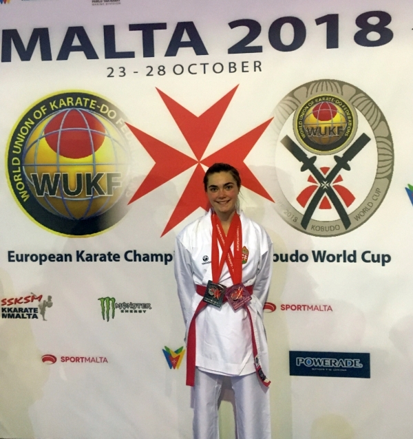 Szántai Luca - kata Európa-bajnoki ezüstérmes és kumite Európa-bajnoki bronzérmes